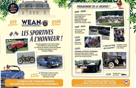 Comme tous les ans, nous organisons une exposition de voitures sur le thème: Les sportives à l'honneur !!